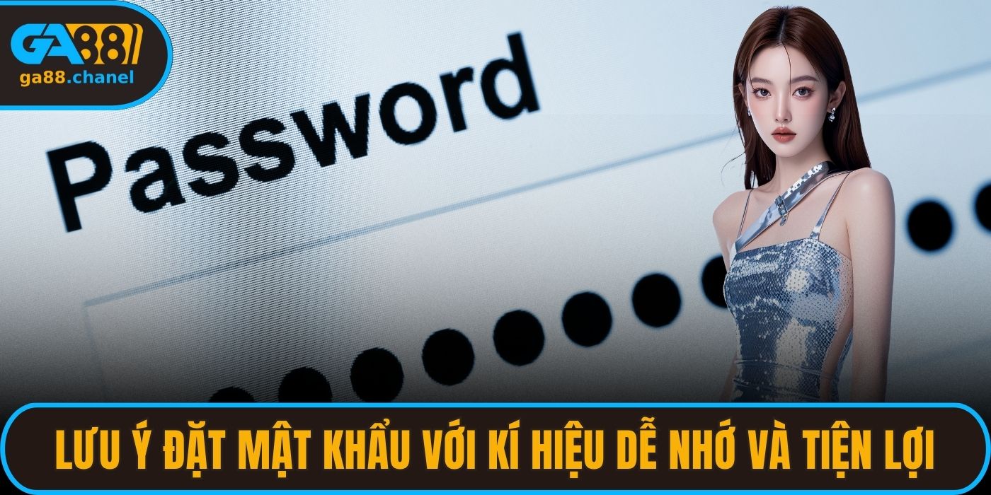 Lưu ý đặt mật khẩu với kí hiệu dễ nhớ và tiện lợi