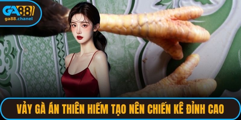 Vảy gà án thiên đan chéo nhau, tạo nên sức đá mạnh